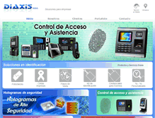 Tablet Screenshot of diaxisperu.com